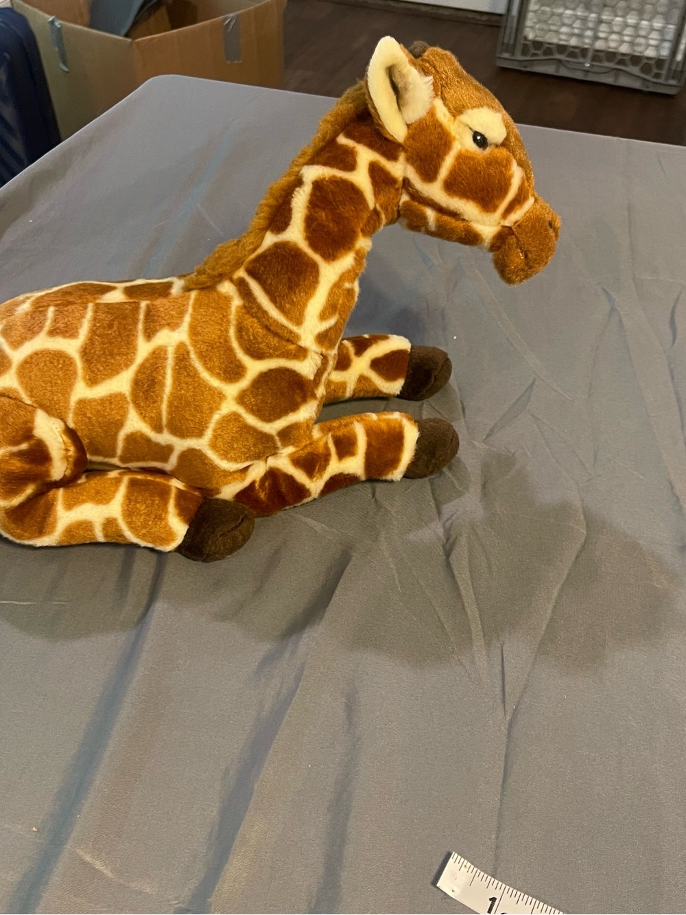 FAO Schwarz Brown and Cream Giraffe Plush